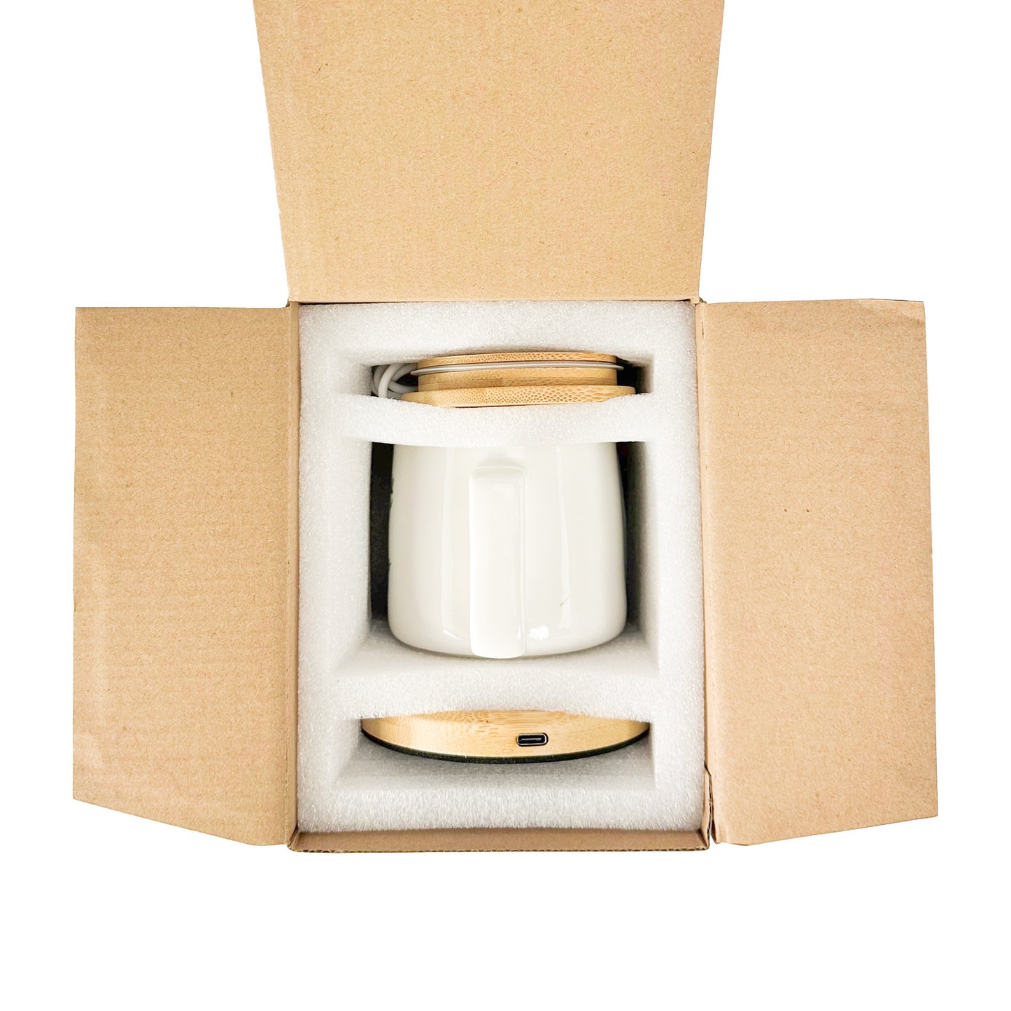 Bamboo Mug Warmer w/ Ceramic Mug - 1 Color