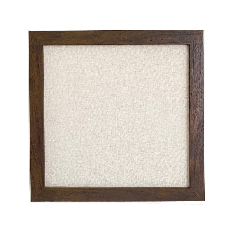 Veneer-covered Box Frame w/ Natural Canvas