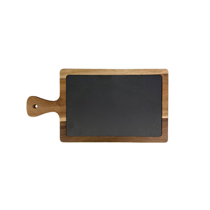 Acacia Wood & Slate Serving Board