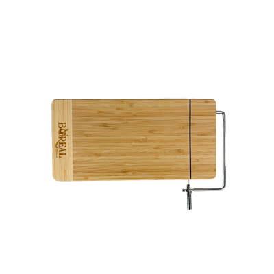 Rectangle Bamboo Cutting board w/ Metal Cheese Cutter