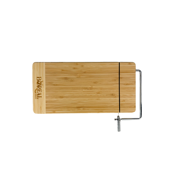 Rectangle Bamboo Cutting board w/ Metal Cheese Cutter