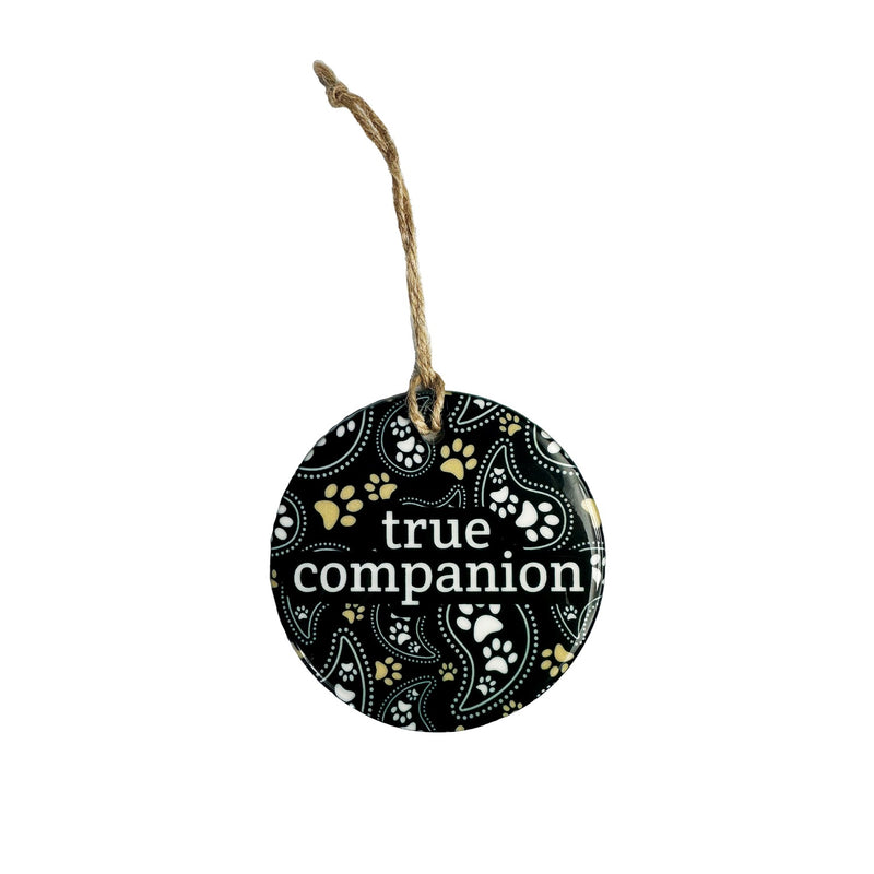 Round Sublimated Ceramic Ornament - 2 Side Imprint