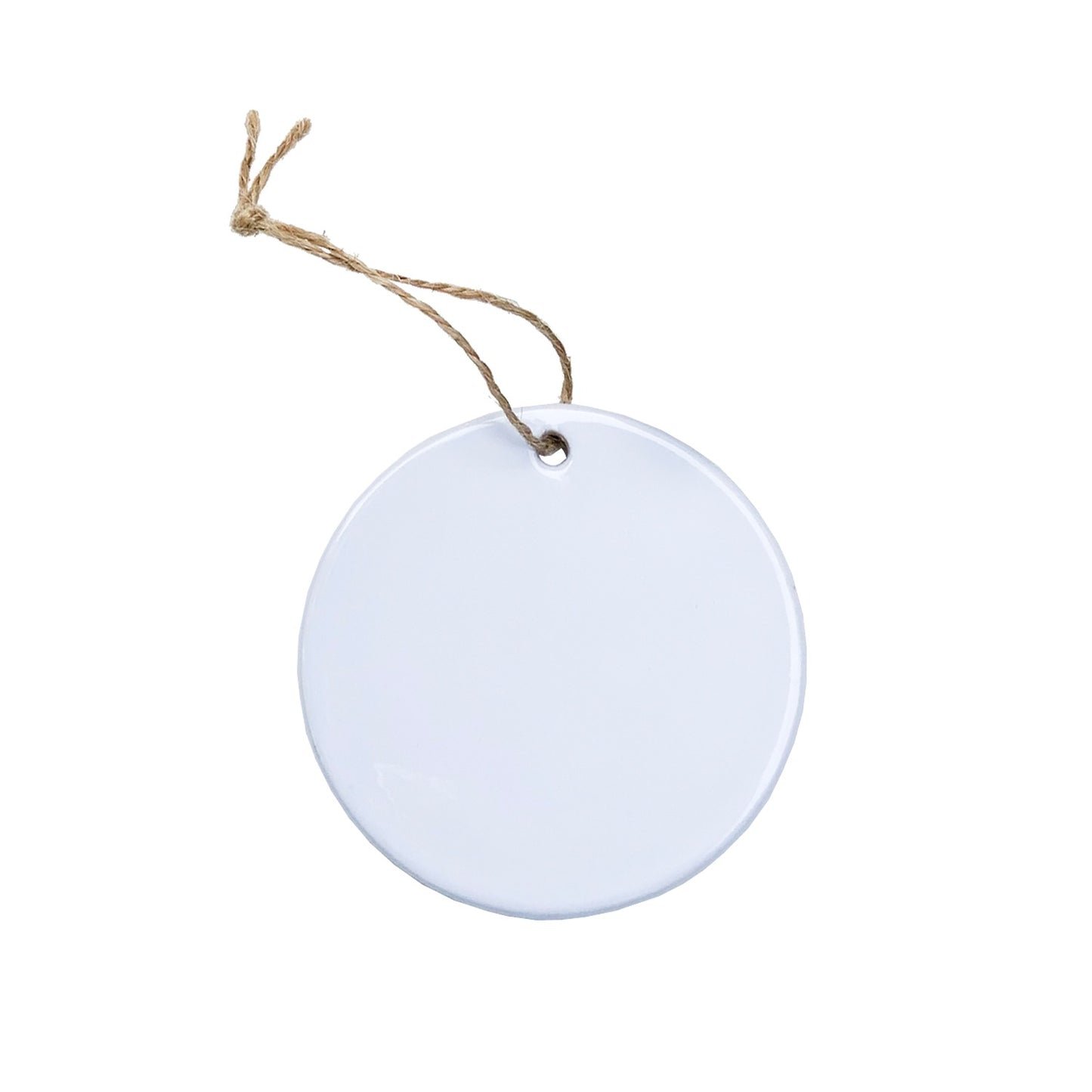Round Sublimated Ceramic Ornament - 1 Side Only