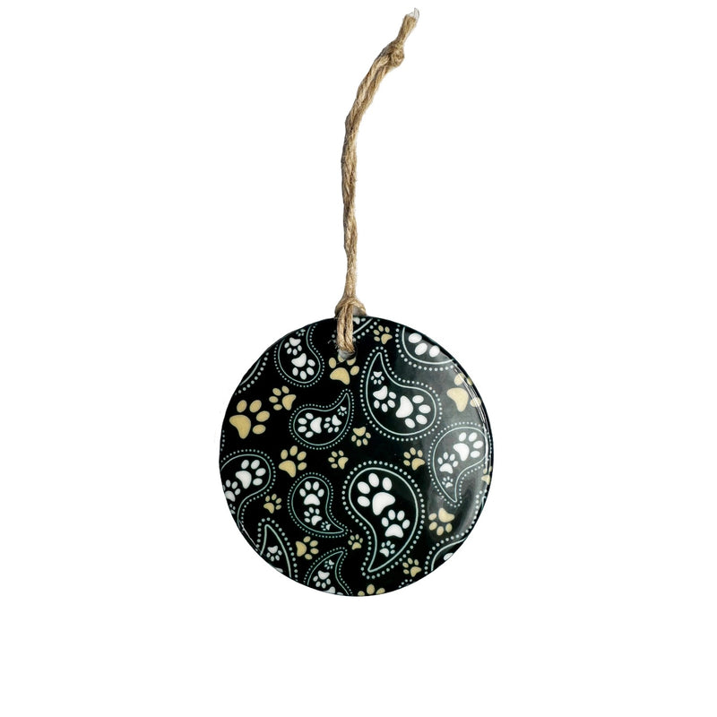 Round Sublimated Ceramic Ornament - 2 Side Imprint