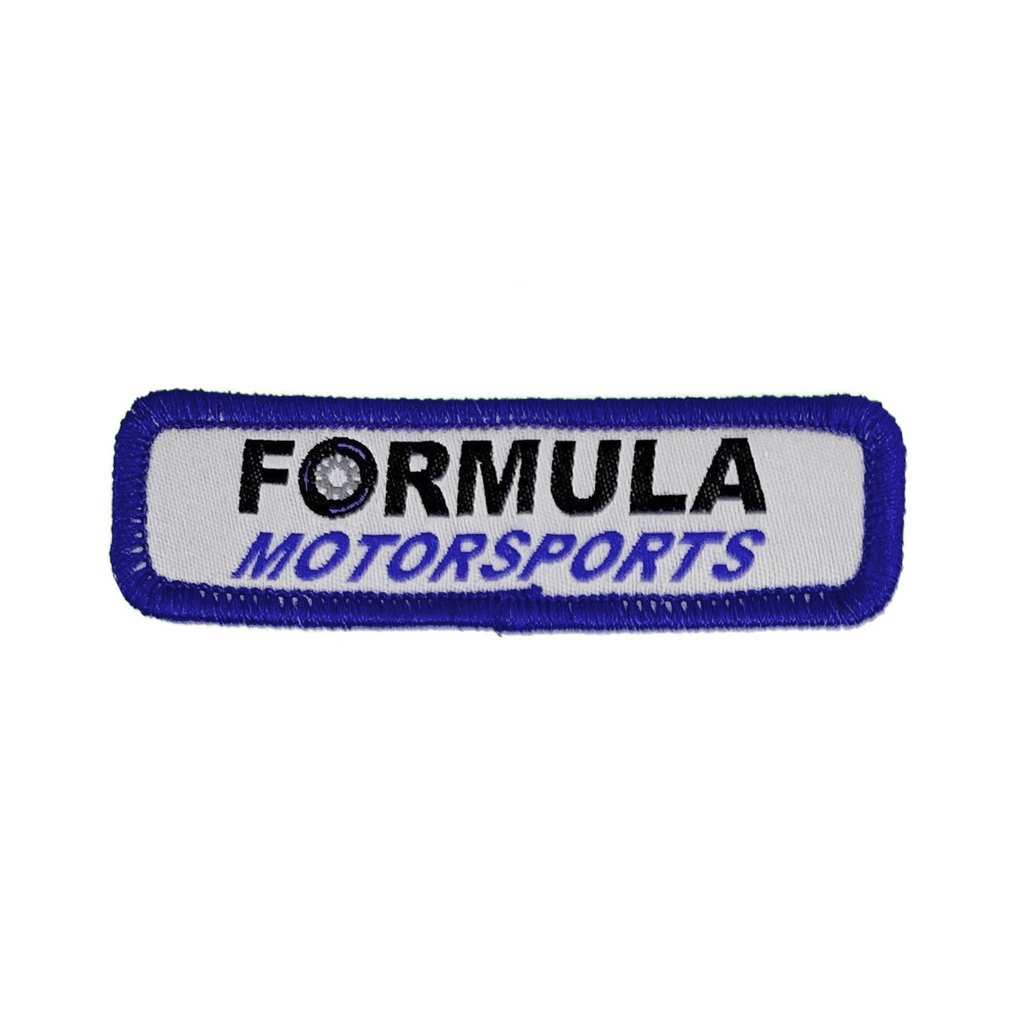 Woven Patch w/ Iron-On Backing & Merrowed Edge