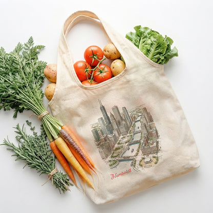 Cotton Lightweight Market Tote Bag w/ Full-Color Imprint