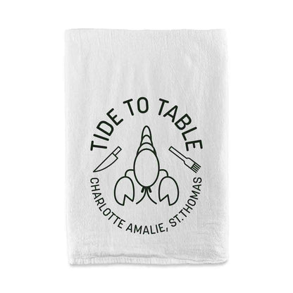 Cotton Tea Towel - Screen-Printed Imprint