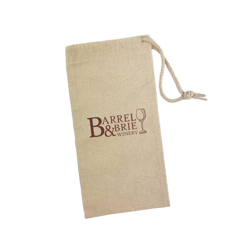 Natural Cotton Canvas Wine Bag